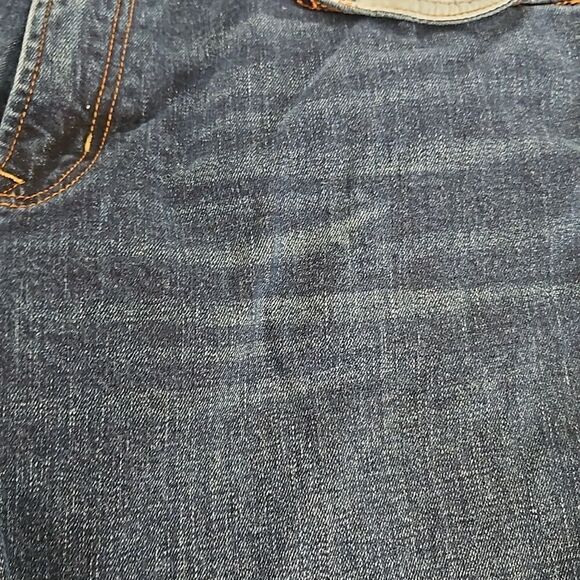 Old Navy Men Distressed Dark Blue Washed Jeans 36×36 - Picture 16 of 16